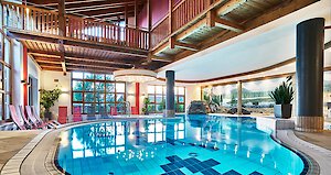 Hallenbad im Hotel Riedlberg